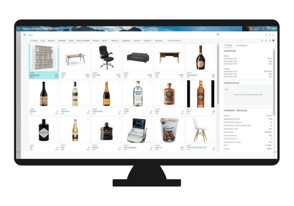 Grafik Dynamics 365 - Produktion