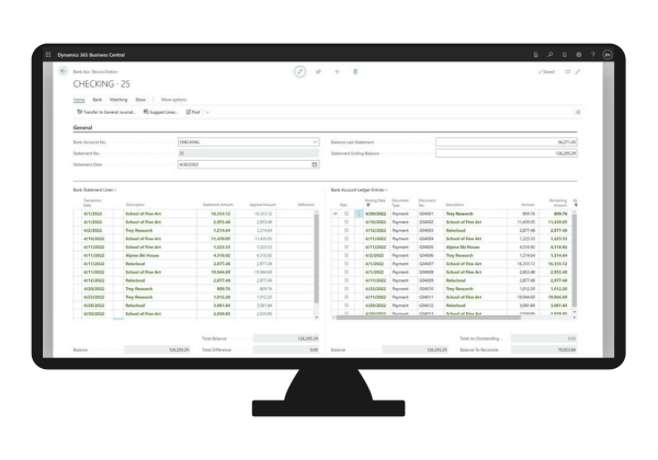 Grafik Dynamics 365 - Finanzbuchhaltung